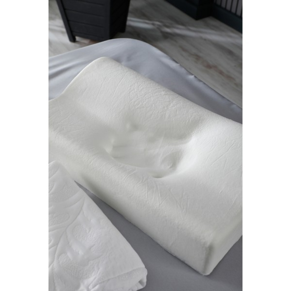 Tago Home Büyük Boy Ortopedik Visco Yastık Boyun Fıtığı Boyun Düzleşmesi Destekli-60*41*11 CM-1000 gr - 40 x 60 x 11 cm - Beyaz Yastık Kılıfı Fiyatı