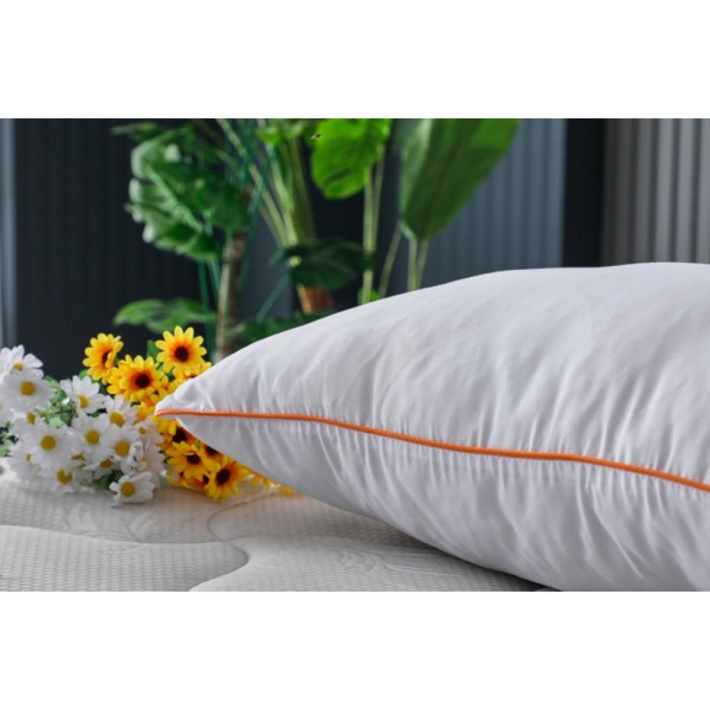 Tago Home Elegance Silikonlu Boncuk Elyaf Dolgulu Uyku Yastığı - 50 x 70 cm - Turuncu Yastık Fiyatı