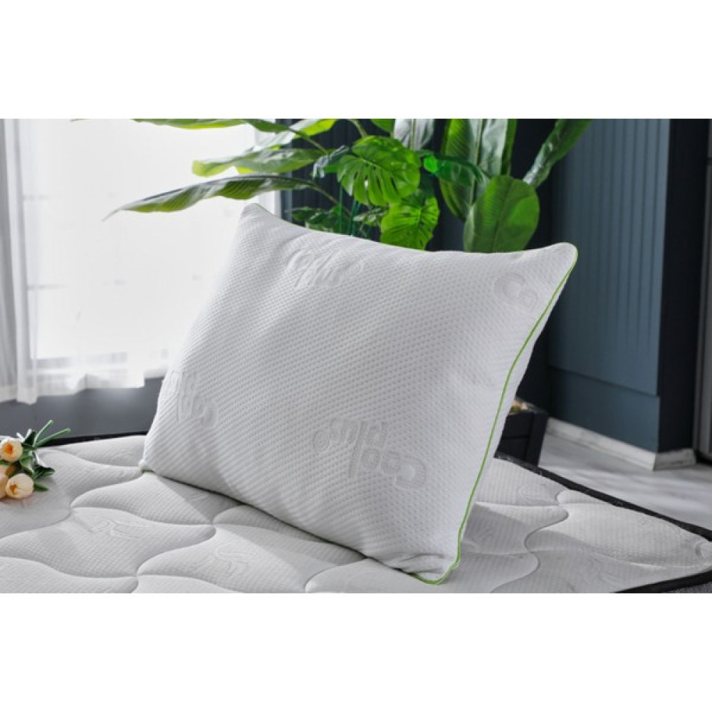 Tago Home Elegance Silikonlu Boncuk Elyaf Dolgulu Uyku Yastığı - 50 x 70 cm - Yeşil Yastık Fiyatı