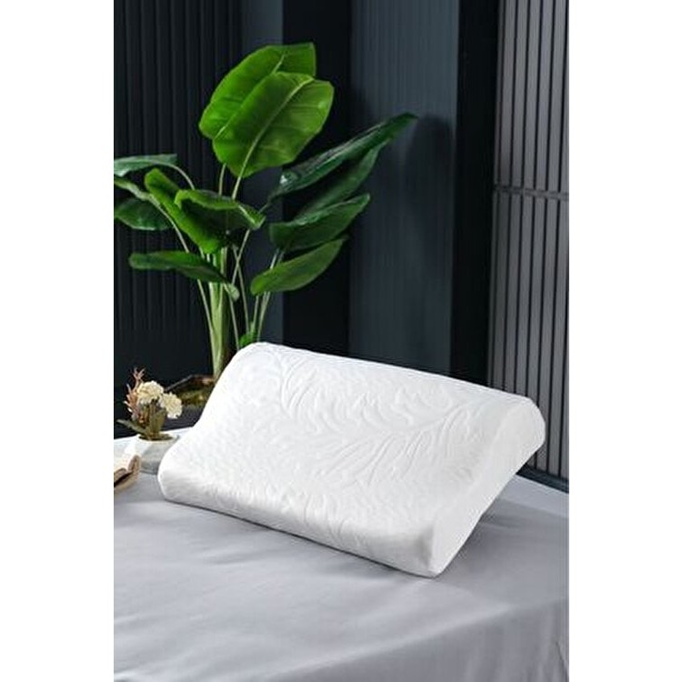 Tago Home Hipoalerjenik Ortopedik Visco Yastık 50 x 30 cm Boyun Fıtığı ve Boyun Ağrısı için Destekli - Beyaz Yastık Kılıfı Fiyatı