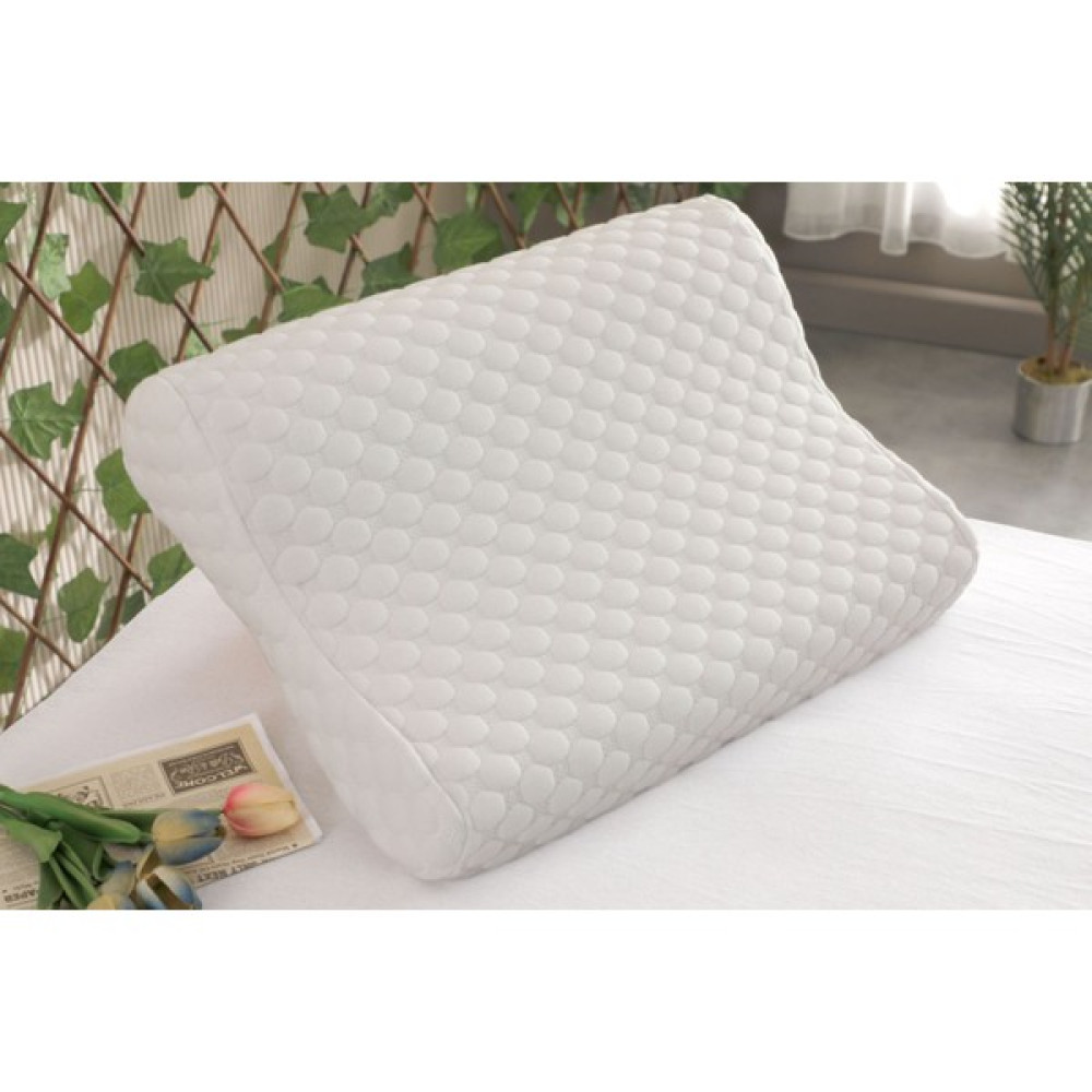 Tago Home Ortopedik Çift Taraflı Visco Yastık Boyun Fıtığı Boyun Düzleşmesi DESTEKLI-51X41X13CM 1000GR - Beyaz - 13 x 41 x 51 cm Yastık Kılıfı Fiyatı