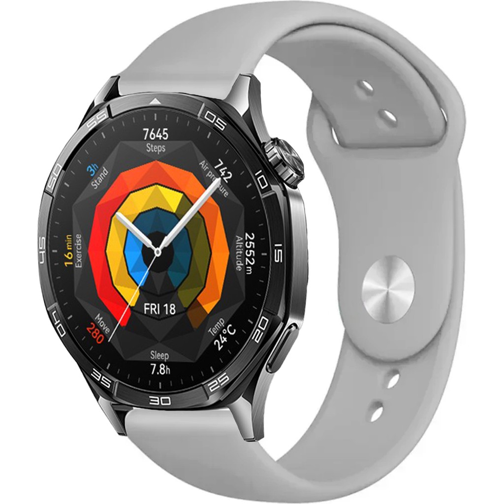 Tagomoon Huawei Watch Gt5 46MM Akıllı Saat ile Uyumlu Yumuşak Dokulu Silikon Kordon Kayış - Gri Akıllı Saat Aksesuarı Fiyatı