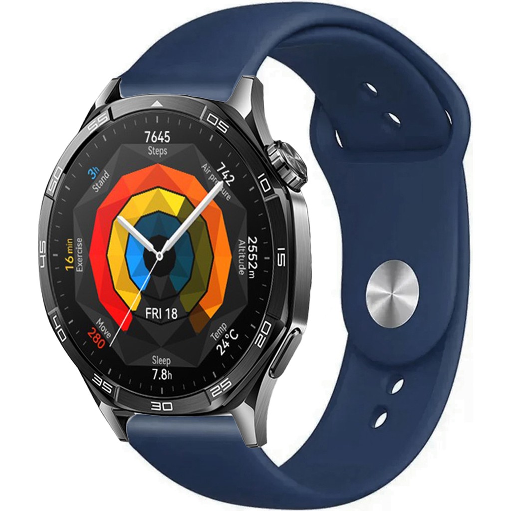 Tagomoon Huawei Watch Gt5 46MM Akıllı Saat ile Uyumlu Yumuşak Dokulu Silikon Kordon Kayış - Lacivert Akıllı Saat Aksesuarı Fiyatı