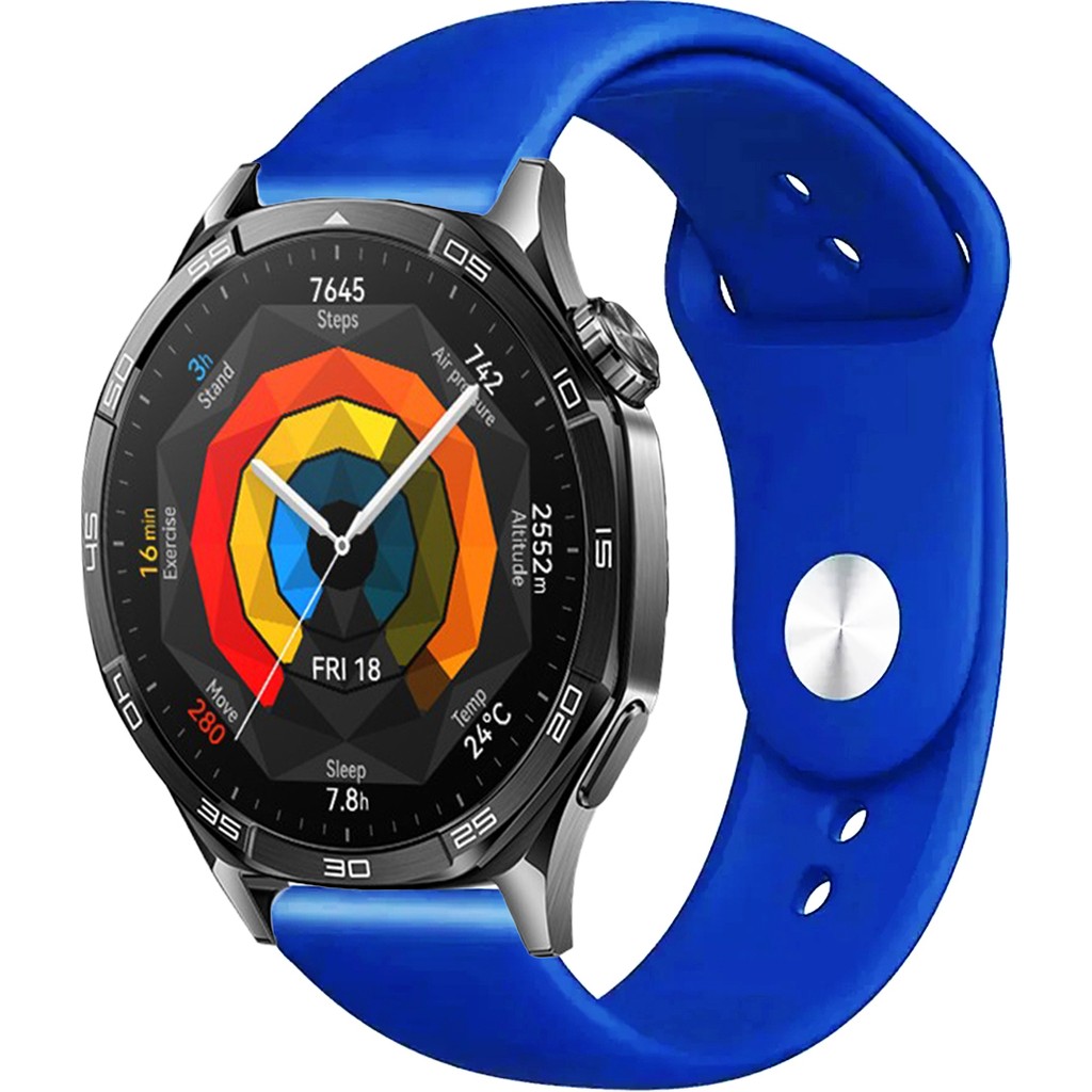 Tagomoon Huawei Watch Gt5 46MM Akıllı Saat ile Uyumlu Yumuşak Dokulu Silikon Kordon Kayış - Mavi Akıllı Saat Aksesuarı Fiyatı