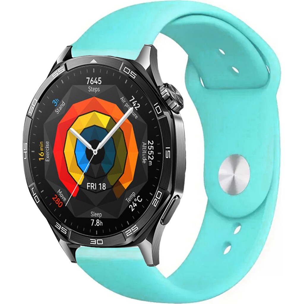 Tagomoon Huawei Watch Gt5 46MM Akıllı Saat ile Uyumlu Yumuşak Dokulu Silikon Kordon Kayış - Turkuaz Akıllı Saat Aksesuarı Fiyatı