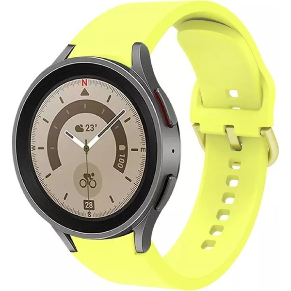 Tagomoon Samsung Galaxy Watch 5 Pro Tam Uyumlu Orjinal Pim Tasarımlı Silikon Kordon Kayış - Sarı Giyilebilir Teknoloji Aksesuarları Fiyatı
