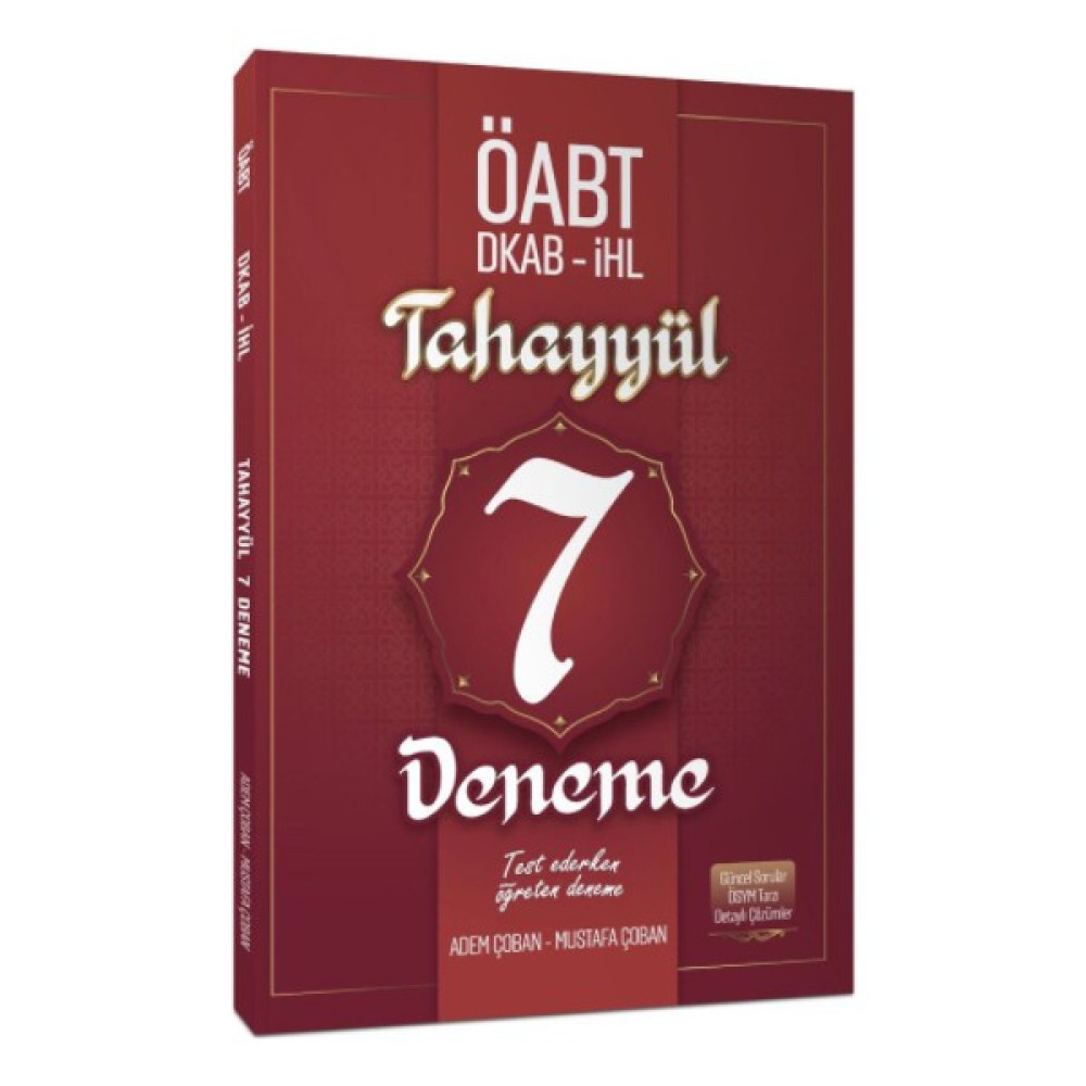 Tahayyül Yayınları 2021 Öabt (Dkab-Ihl) 7'li Deneme Kitabı Ders Sınav Kitapları Fiyatı