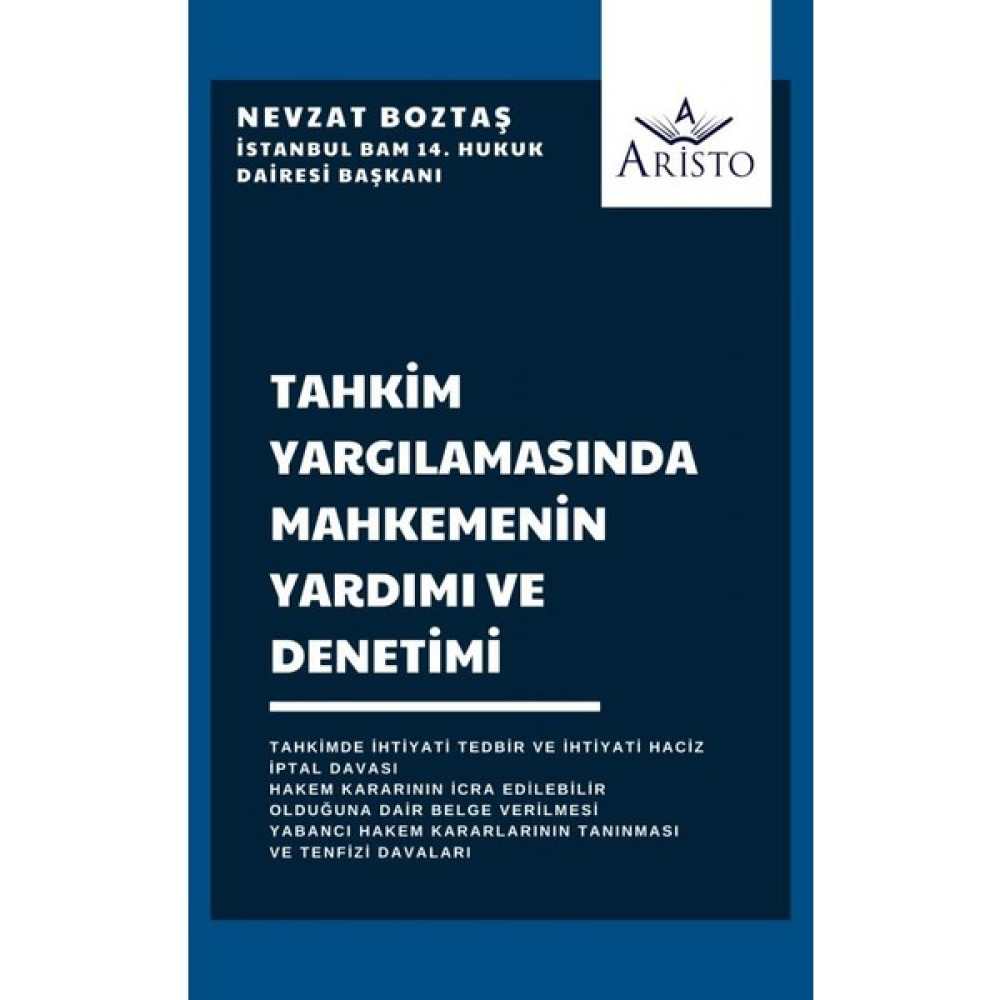 Tahkim Yargılamasında Mahkemenin Yardımı ve Denetimi Genel Hukuk Fiyatı