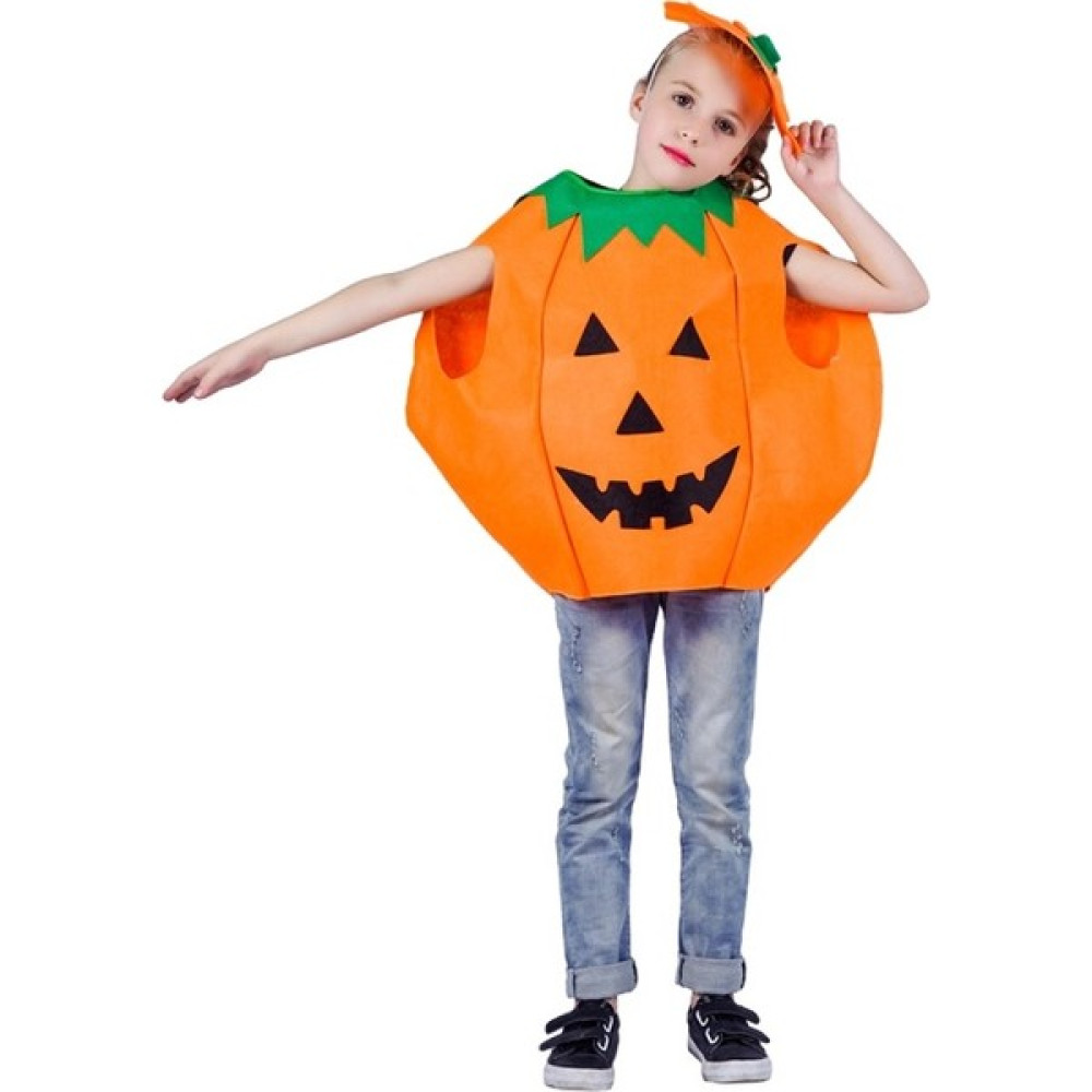 Tahtakale Marketi Halloween Balkabağı Kostümü Çocuk Kabak Kıyafeti - 9 - 10 Yaş - Turuncu Oyuncak Fiyatı