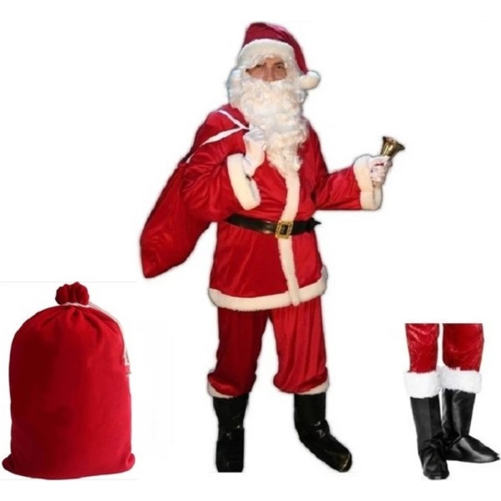 Tahtakale Marketi Yetişkin Noel Baba Kostüm Seti 7 Parça Polar Yetişkin Kıyafeti Oto Boyaları Fiyatı