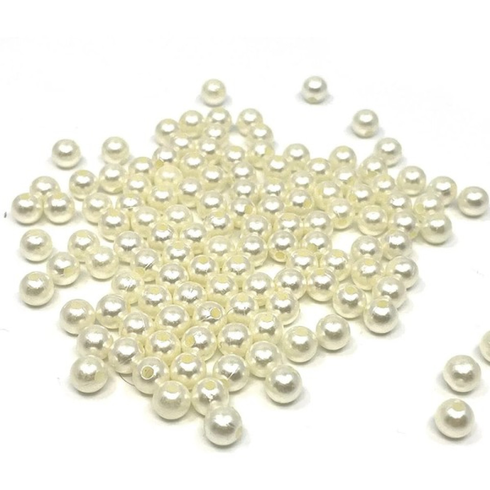 Tahtakaledeyim Lüx Inci Boncuk 6 mm Plastik Krem Renk (50 Gram) - Renkli Oto Boyaları Fiyatı