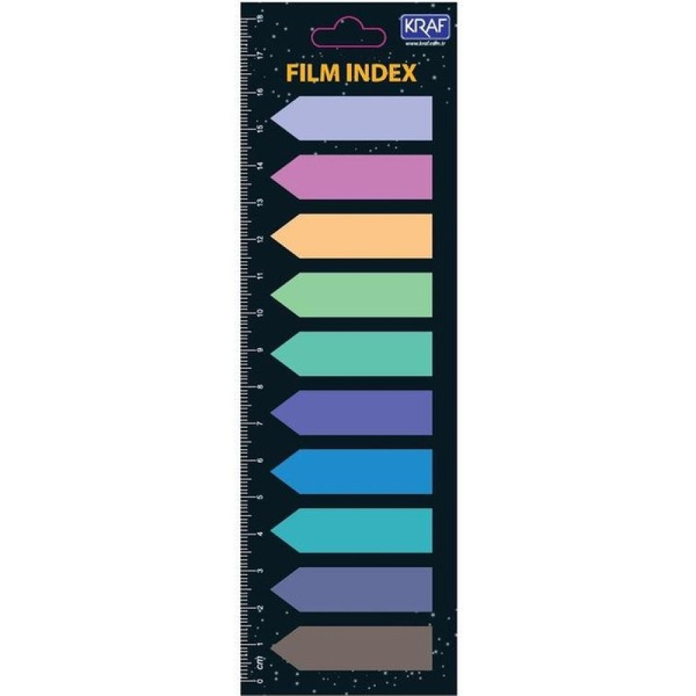 Tahtakalehobi Kraf Index Film (Pp) 12X44 mm Ok Şekilli 10 Renk x 20 Yp 51245 Not Defteri & Bloknot Fiyatı