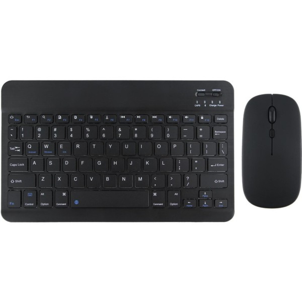 TahTicMer Apple iPad Mini 2021 A2568 Uyumlu Kablosuz Bluetooth Klavye Mouse Set - Siyah Klavye - Mouse Fiyatı