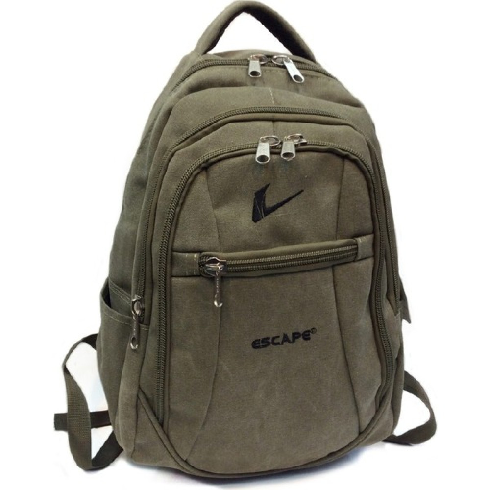 TahTicMer Escape 307 Dağcı Sırt Çantası Kanvas Kumaş Sırt Çantası Laptop Bölmeli Spor Outdoor Günlük Kullanım Ortopedik Haki Sırt Çantası (Outdoor) Fiyatı