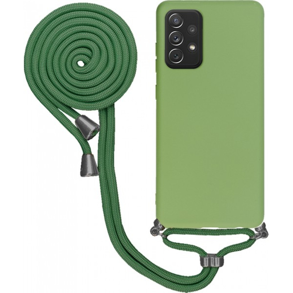 TahTicMer Xiaomi Mi 12 Lite Uyumlu Kılıf Silikon Boyundan Askılı Ipli Lansman Kapak Renkli Tpu - Yeşil - Telefon Modeli Cep Telefonu Kılıfı Fiyatı