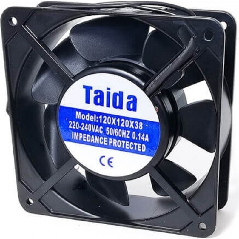 Taida 120X120X38 220V Metal Kasa Ac Kare Fan - Siyah Diğer Fiyatı