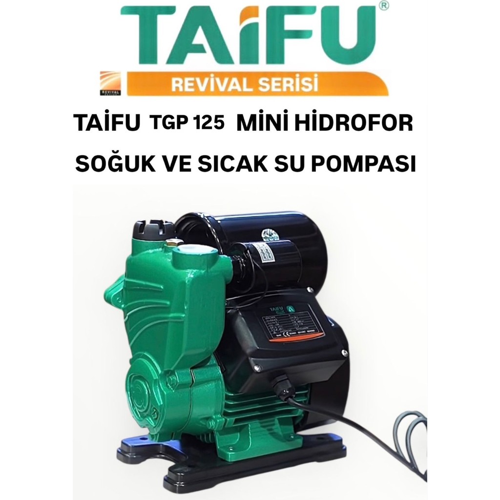 Taifu Güneş Enerjisi Basınç Arttırıcı Sıcak Su Hidroforu POMPAMAT-TGP125 Diğer Fiyatı
