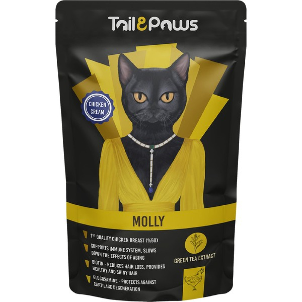Tail And Paws Molly Tavuk Etli Pounch Kedi Konservesi Evcil Hayvan Ürünleri Fiyatı