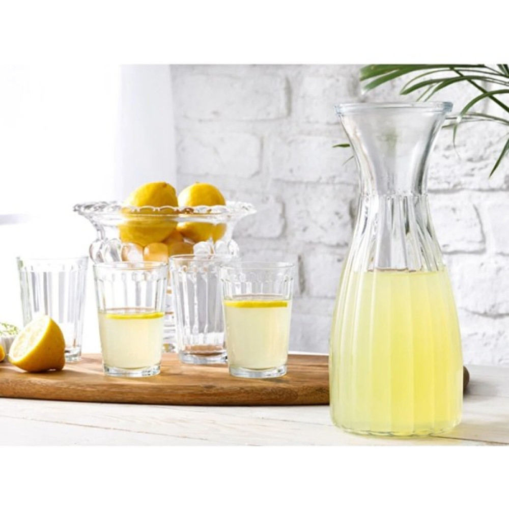 Takaloğlu Lona Kapaklı Cam 6 Parça Su Takımı 1000ML Şeffaf - 1000 ml Sürahi Fiyatı