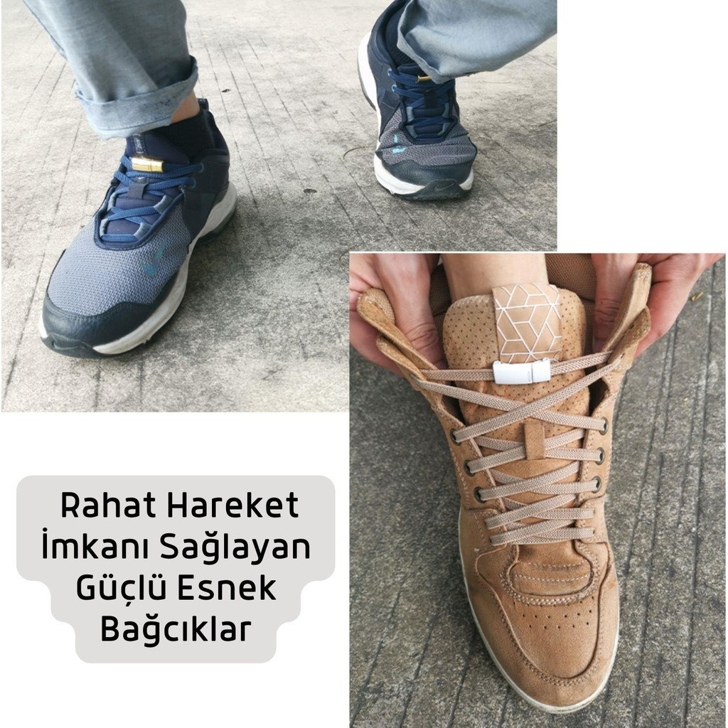 Takbırak Mıknatıslı Lastikli Ayakkabı Bağcığı, Akıllı Bağcık, Bot, Çocuk, Spor Converse Nike Bağcık Ayakkabılar ve Çantalar Fiyatı