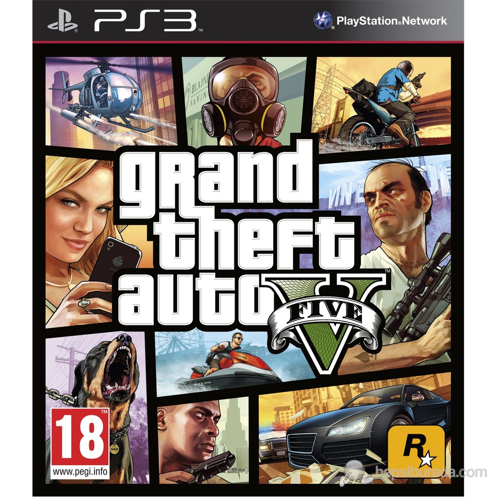 Take 2 GTA 5 PS3 Aksiyon Macera Oyunu Playstation 3 İçin Multiplayer Desteği ile Eğlenceli Oyun PlayStation 2 - 3 Oyunları Fiyatı