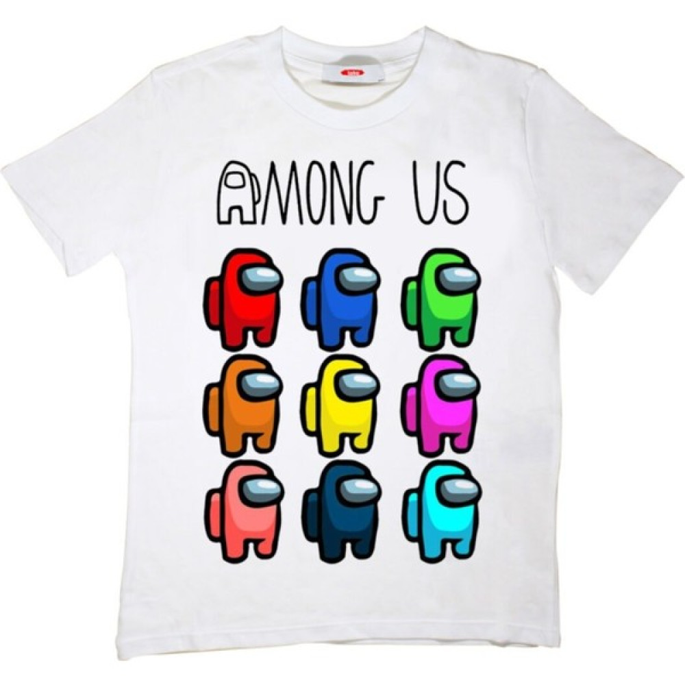 TakeTshirt Among Us Çocuk Tişört Beyaz Erkek Çocuk T-shirt Fiyatı