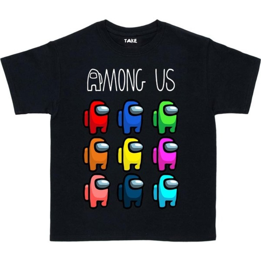 TakeTshirt Among Us Çocuk Tişört Siyah Erkek Çocuk T-shirt Fiyatı
