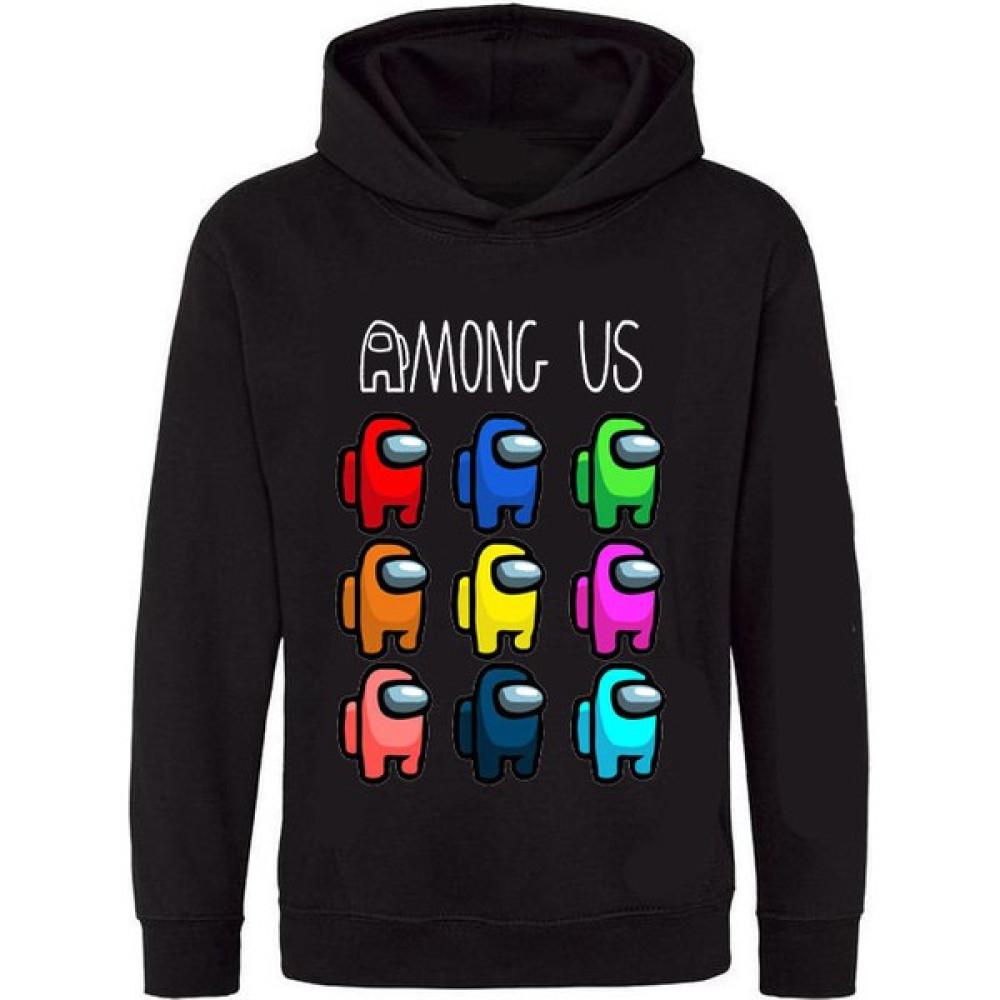 TakeTshirt among Us Kapüşonlu Çocuk Sweatshirt Siyah Yeni Sezon Erkek Çocuk Sweatshirt Fiyatı