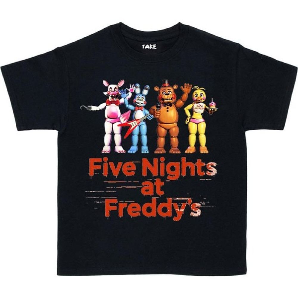 TakeTshirt Five Nights At Freddys Çocuk Tişört Siyah Fnaf Erkek Çocuk T-shirt Fiyatı