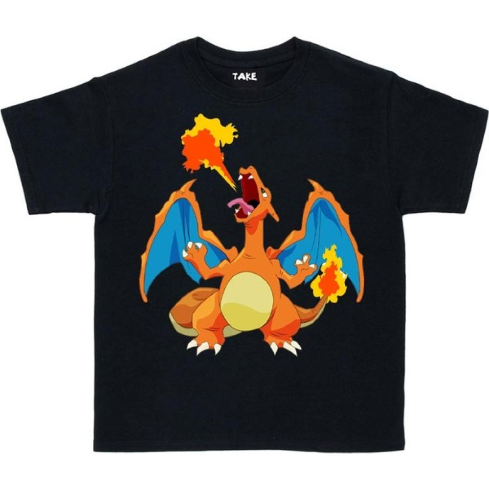 TakeTshirt Pokemon Charizard Çocuk Tişört Erkek Çocuk T-shirt Fiyatı