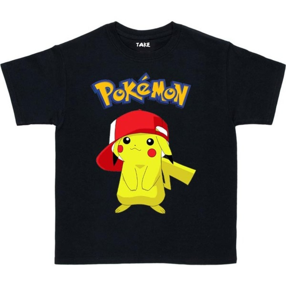 TakeTshirt Pokemon Pikachu Çocuk Tişört Pikaçu Erkek Çocuk T-shirt Fiyatı