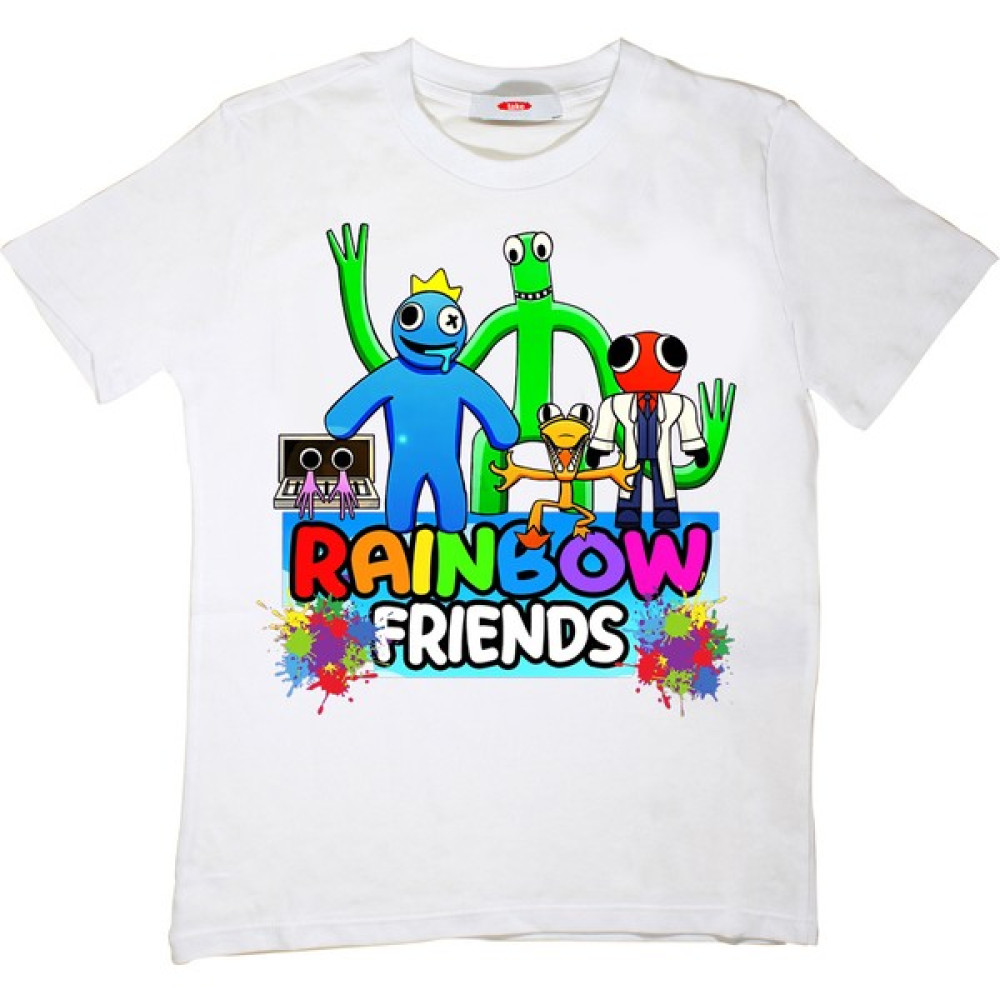 TakeTshirt Rainbow Friends Çocuk Tişört Unisex Erkek Çocuk T-shirt Fiyatı