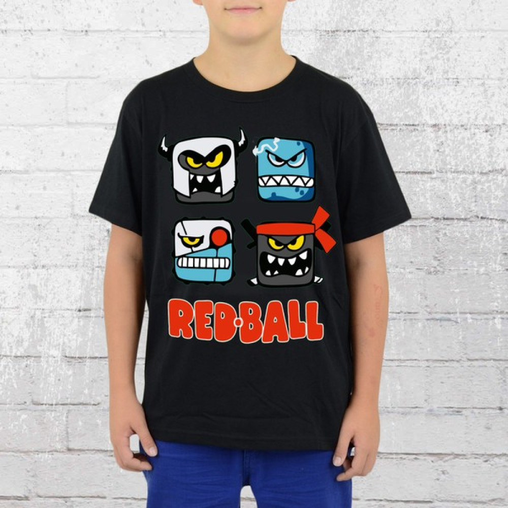 TakeTshirt Red Ball Çocuk Tişört Siyah Unisex Erkek Çocuk T-shirt Fiyatı
