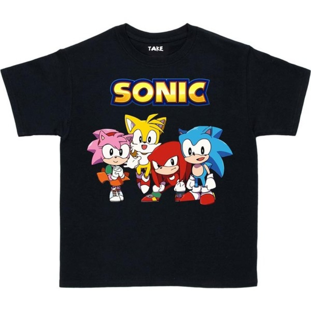 TakeTshirt Sonic Çocuk Tişört Yeni Sezon Unisex Erkek Çocuk T-shirt Fiyatı