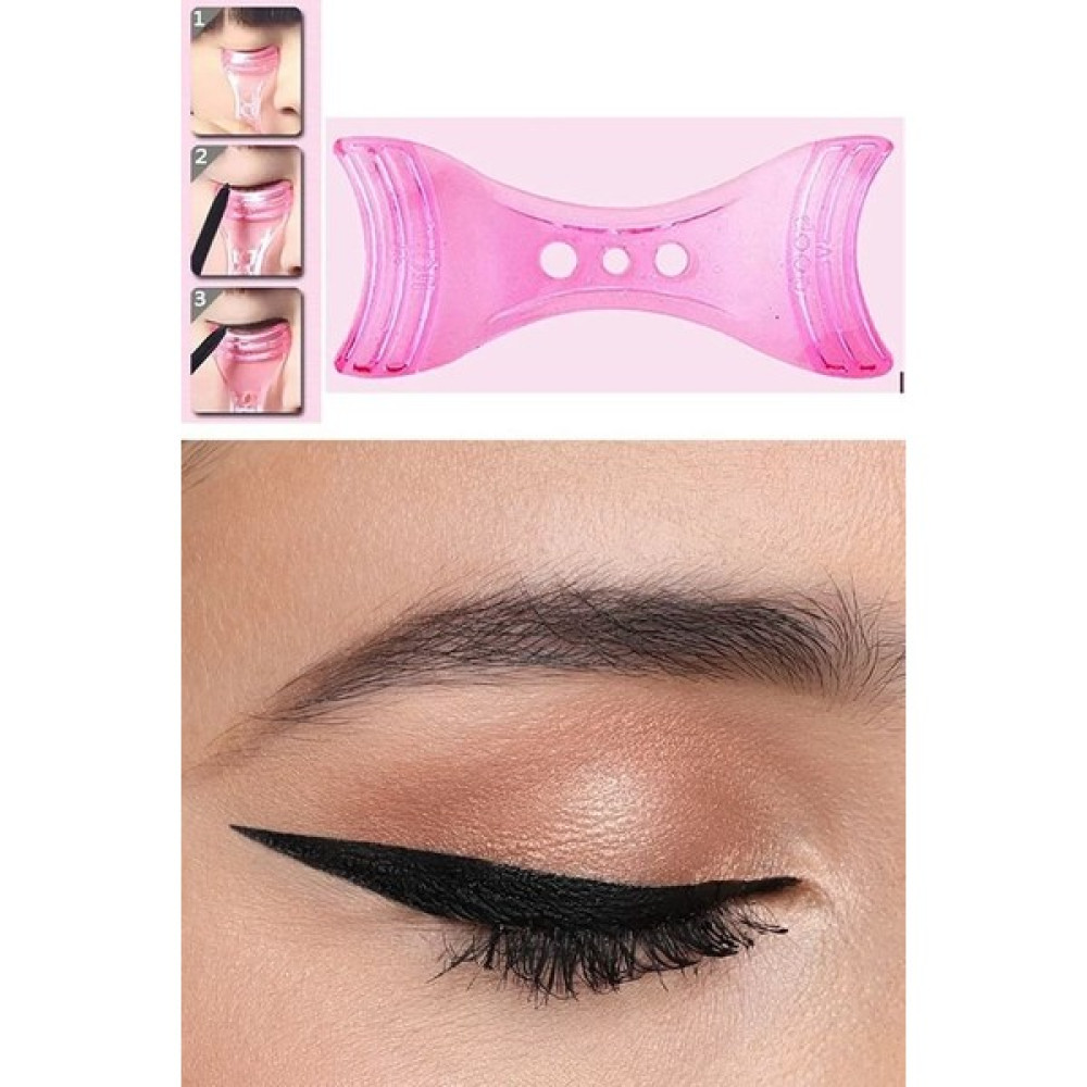 Takı Dolabı Pembe - Mavi Renk Eyeliner Sürme Aparatı Makyaj Fırça ve Aksesuarları Fiyatı