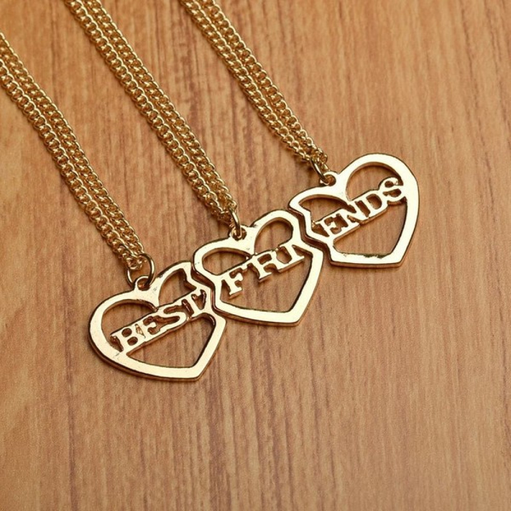 Takı Store 3 Adet Dostluk Gümüş Kolyesi 6 - Best Friends Gümüş Kolye Fiyatı