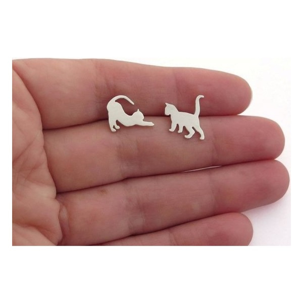 Takı Store Kedi Figürleri Gümüş Küpe Gümüş Küpe Fiyatı