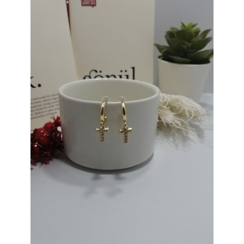 Takıcıdayım Gold Harf Küpe T Altın, Takı & Aksesuar Fiyatı