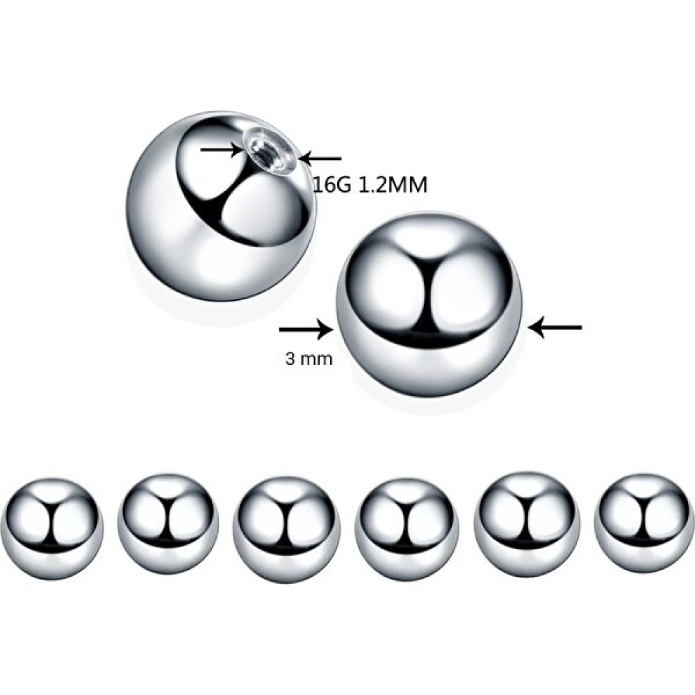 Takıconcept 4 Adet Titanyum Piercing Topu - Gümüş Altın & Gümüş Piercing Fiyatı