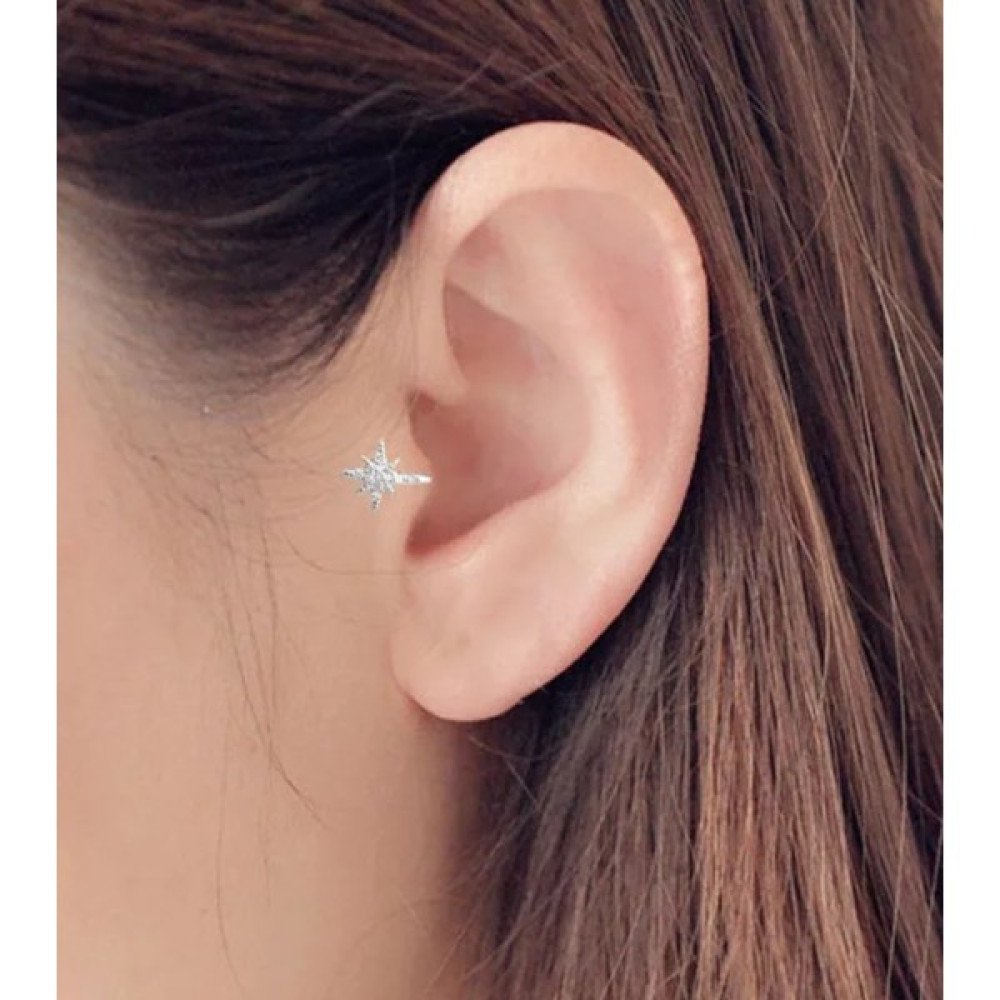 Takıconcept 925 Ayar Gümüş Deliksiz Sıkıştırma Fake Küpe Piercing Hızma Altın & Gümüş Piercing Fiyatı