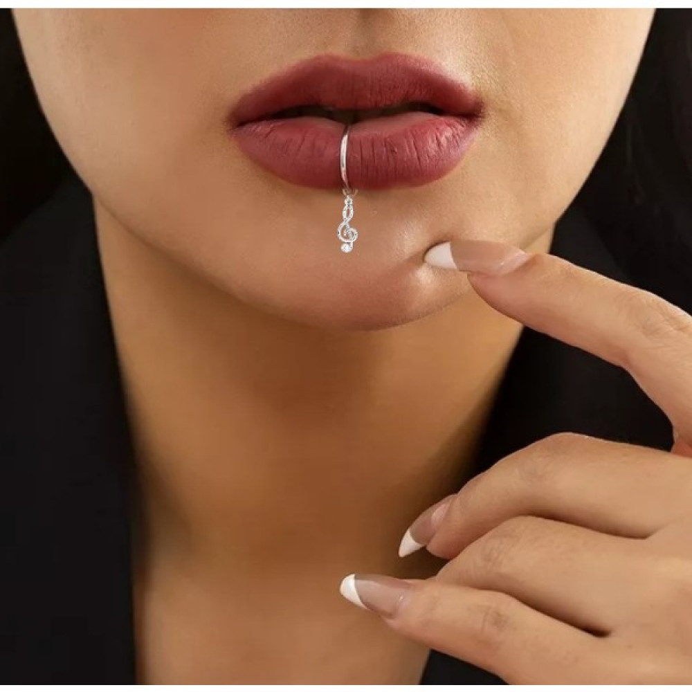 Takıconcept Deliksiz Sol Anahtarı Sallantılı Fake Çelik Dudak Piercing Sahte Piercing D45D1 - Gümüş Altın & Gümüş Piercing Fiyatı