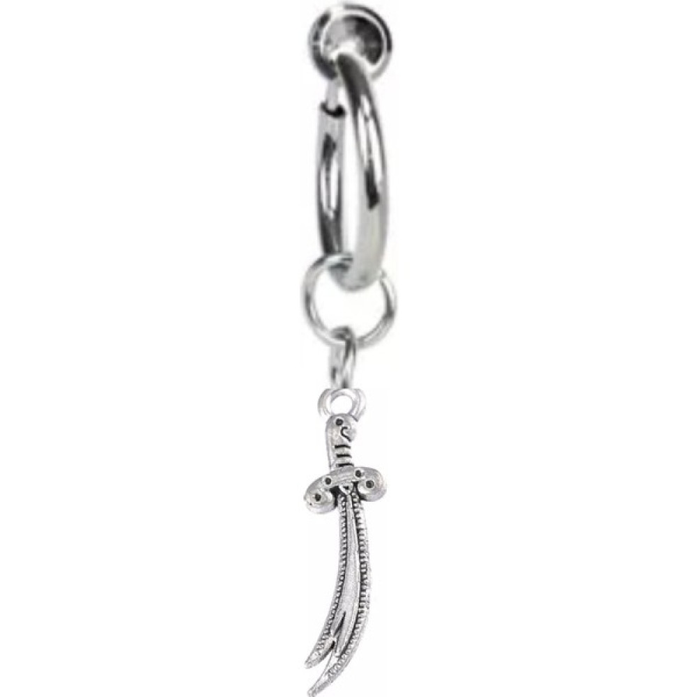 Takıconcept Deliksiz Zülfikar Sallantılı Fake Çelik Göbek Piercing - Gümüş Altın & Gümüş Piercing Fiyatı