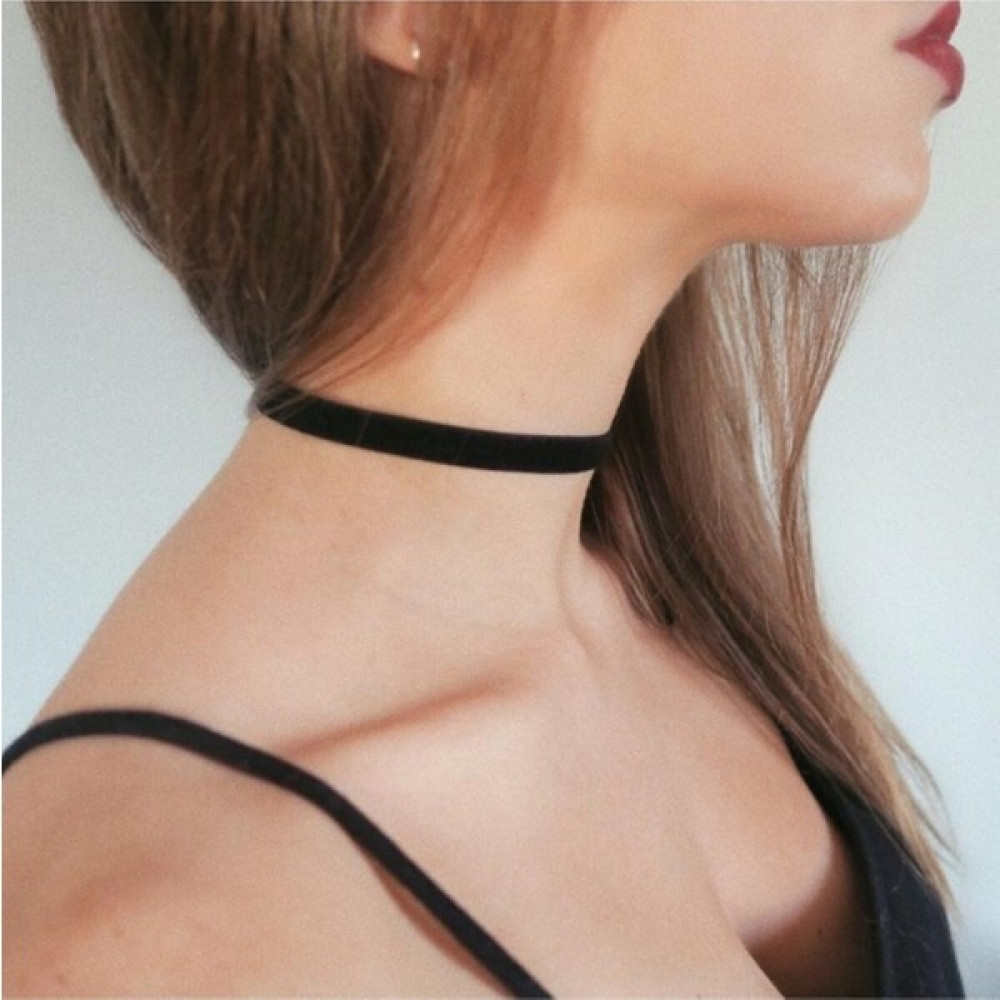 Takıconcept Ince 1 cm Siyah Kadife Choker Kolye, Kadın Choker, Kadın Kolye Bijuteri Kolye Fiyatı