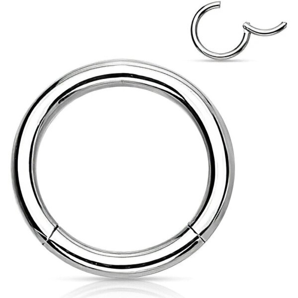 Takıconcept Unisex Gümüş Gri Menteşeli G23 Titanyum Kıkırdak Burun Halkası Hızma Piercing 8mm Altın & Gümüş Piercing Fiyatı