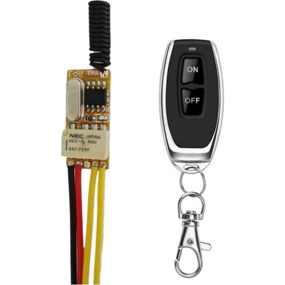 Takım Minik Rf Uzaktan Kumandalı Anahtar 433MHZ 4.2V 4.5V 5V 6V 7.4V 9V 12V Küçük Röle Kontak Anahtarları Kablosuz Anahtarlar (Yurt Dışından) - Siyah Prizler Fiyatı
