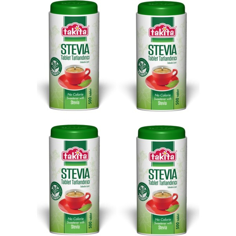 Takita Stevia Tablet Tatlandırıcı 30G 500 Tablet x 4 Adet Diğer Fiyatı