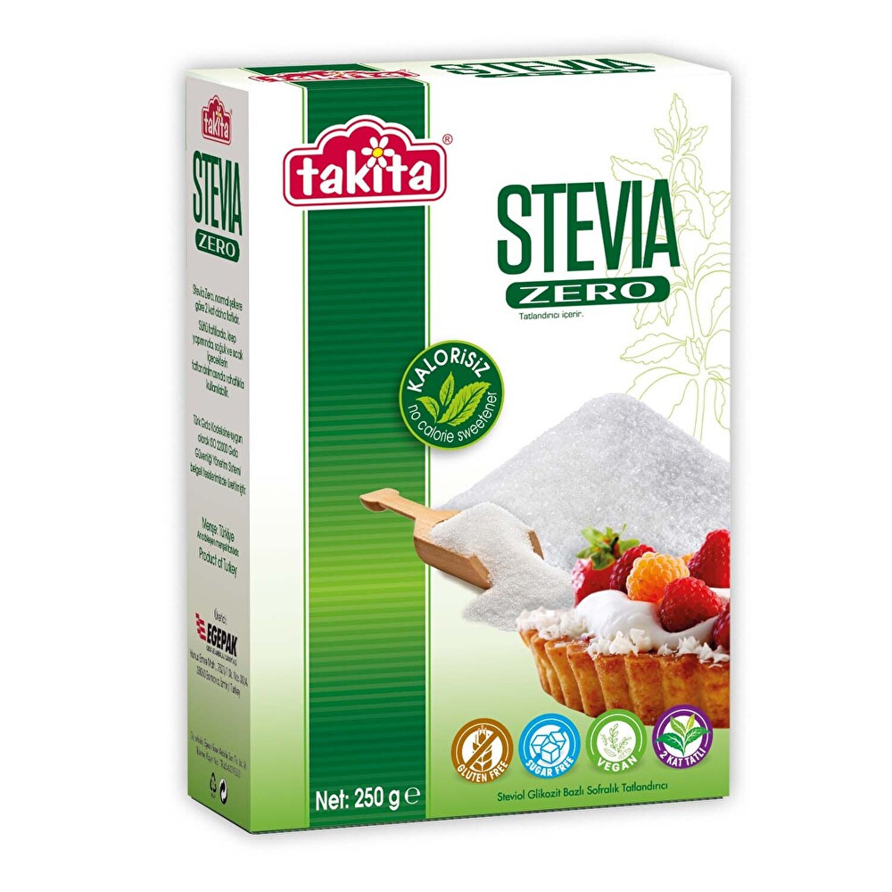 Takita Stevia Zero Toz Tatlandırıcı 250 g Tatlı ve Pasta Malzemeleri Fiyatı