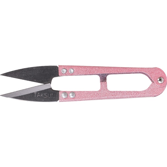 Taksun Metal İplik Temizleme Makası 11 cm Düz Uçlu Pembe Renkli 1 Adet Makas Fiyatı