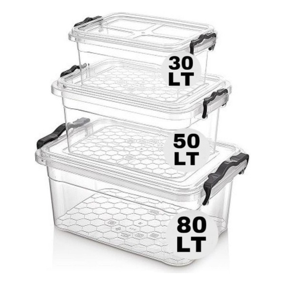 Takyaka Erzak Kiler Saklama Kabı 3lü Set 80/50/30 Lt Saklama Kapları Fiyatı