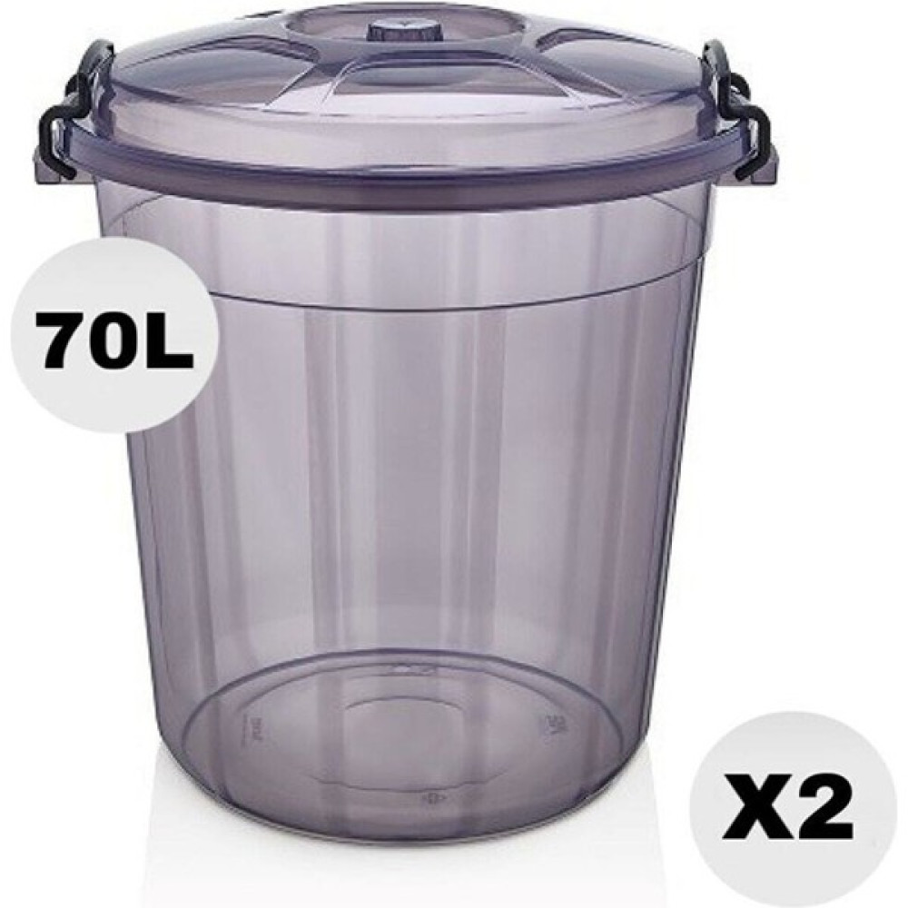 Takyaka Kilitli Erzak /un/ Bakliyat Saklama Kovası 70 Lt 2 Adet Mega Boy Saklama Kapları Fiyatı